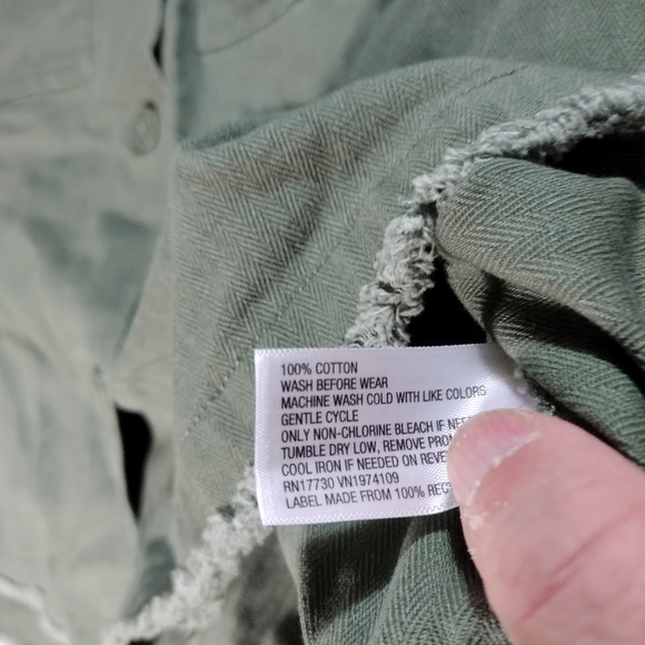 Universal Thread Goods & Co. Olive Green Button Up Military Style Jacket - Picture 12 of 12